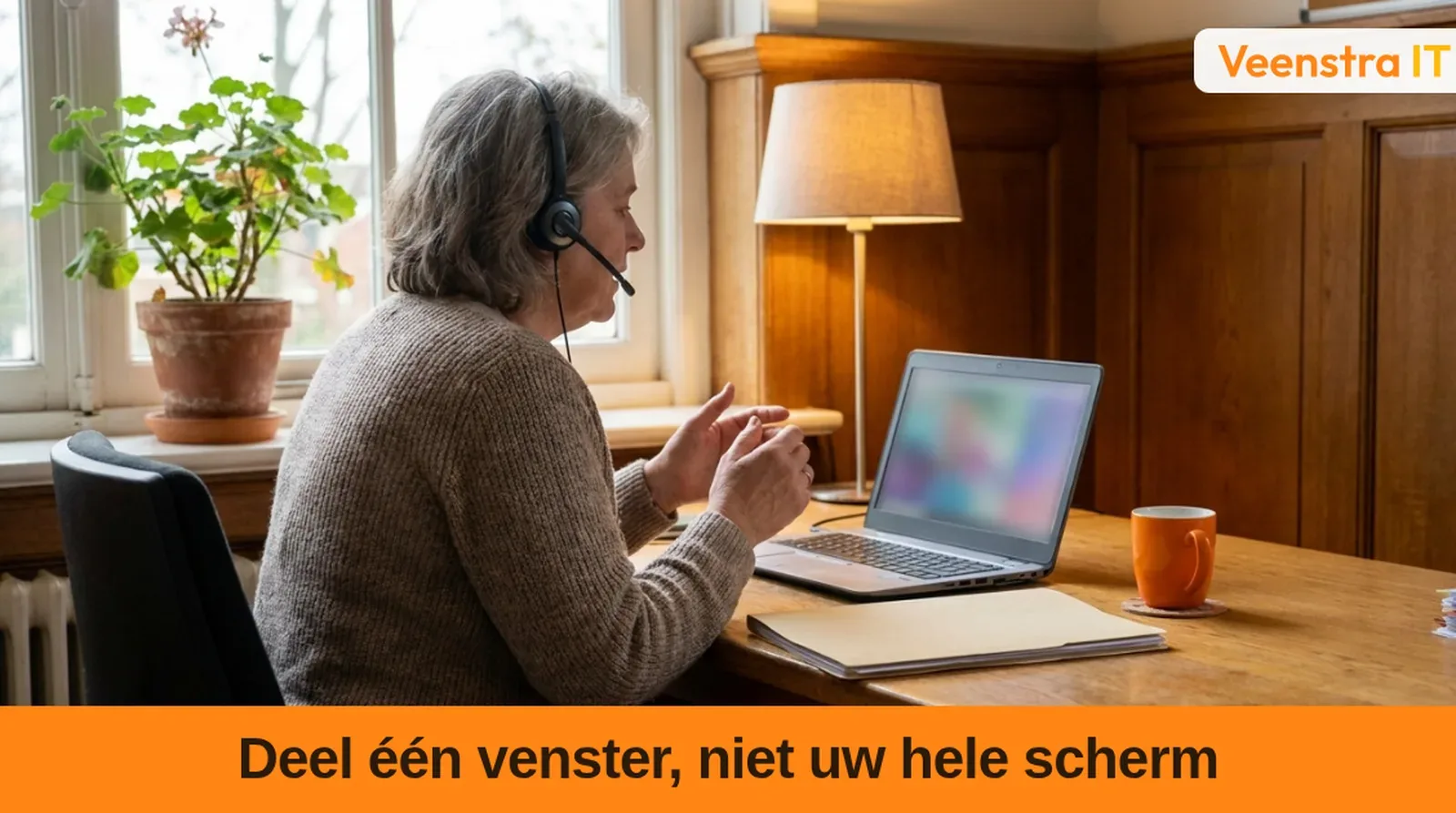 Online oudergesprek: deel alleen het bedoelde venster