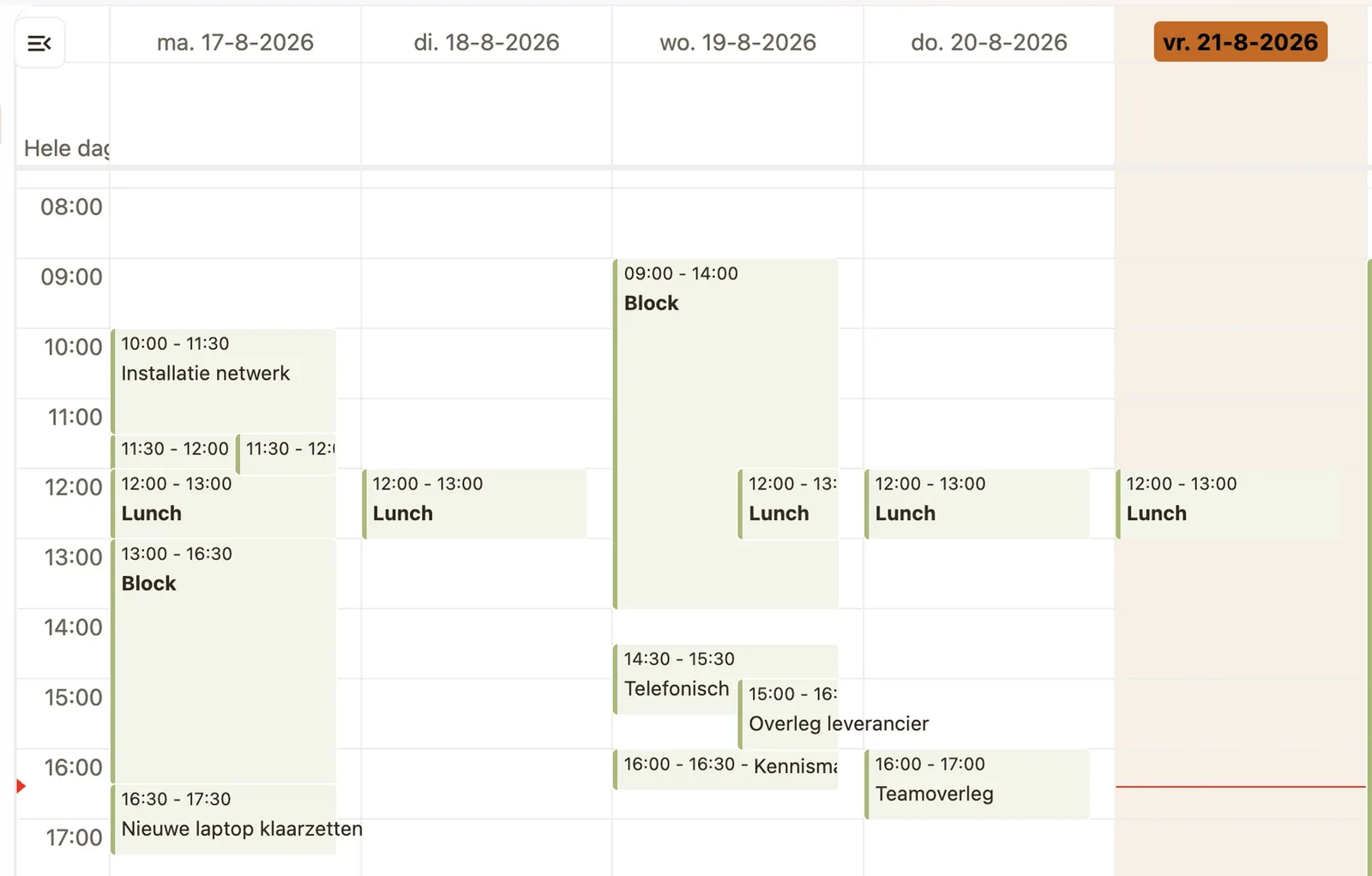 Gedeelde agenda in de VIT Werkplek