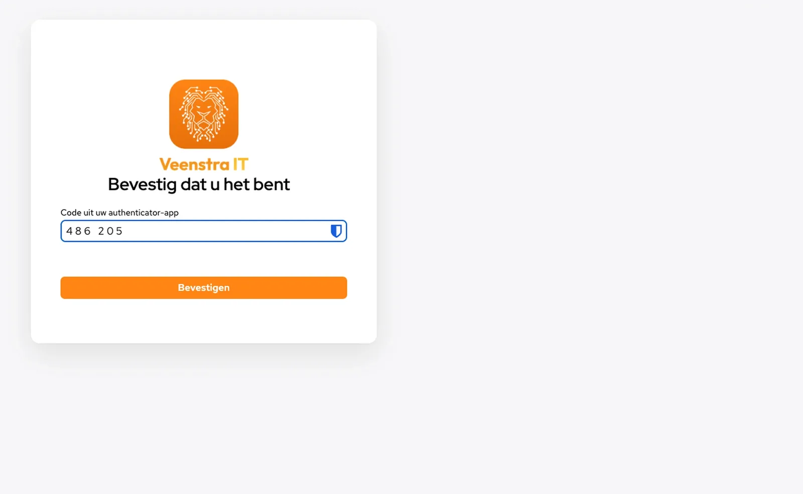 Tweestapsverificatie in de VIT Werkplek